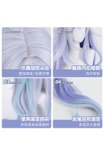 1/3 Delusion Genshin Impact Skirk Grey Purple Cosplay Wig